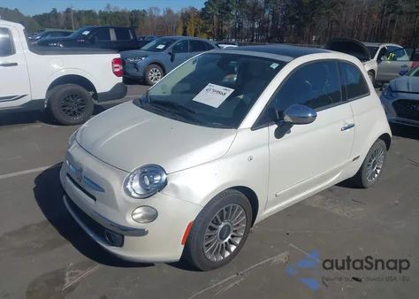 2012 Fiat 500 Lounge z USA, uszkodzony, nr VIN 3C3CFFCR1CT119809